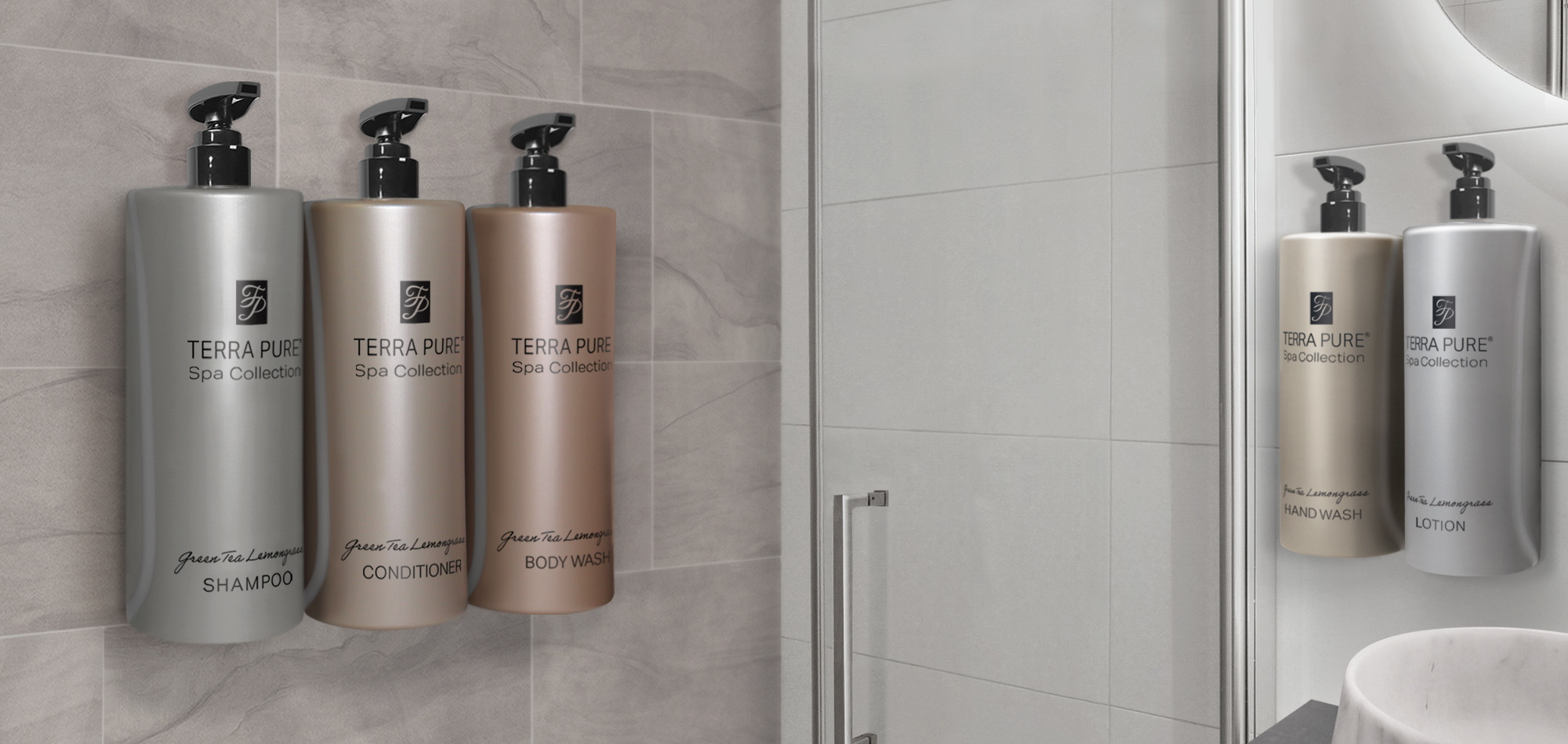 Hotel Amenities Shower Dispenser Eco-Friendly Earth Conscious Recyclable